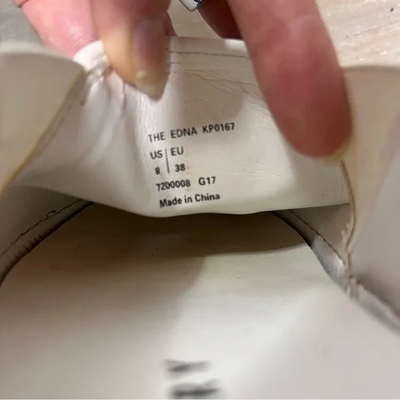 Katy Perry Shoes Womens Size 8 Geometric Colors Bright Leather Slip On Sneakers - Picture 8 of 8